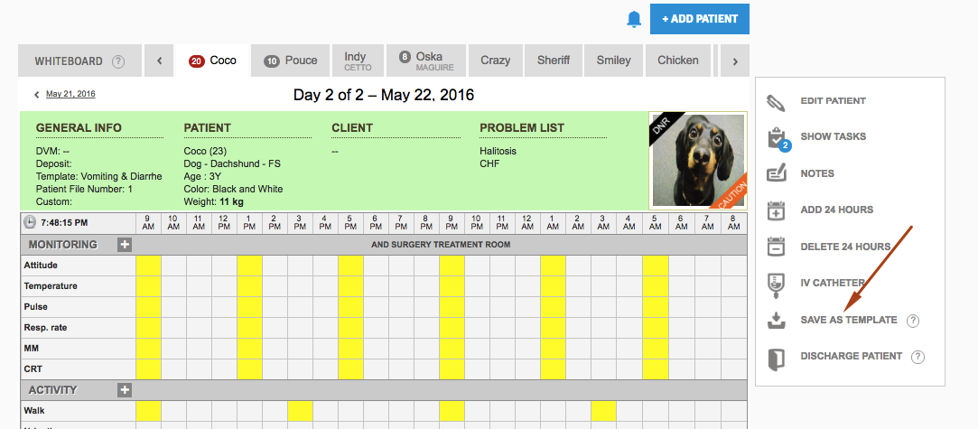 How do I create a template of a flow sheet? : Smart Flow Support
